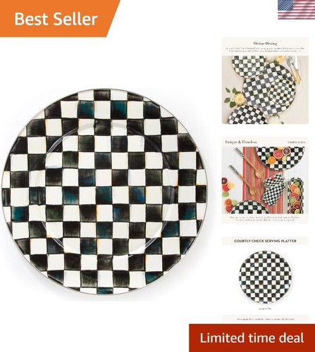 Chic courtly check - courtly, round