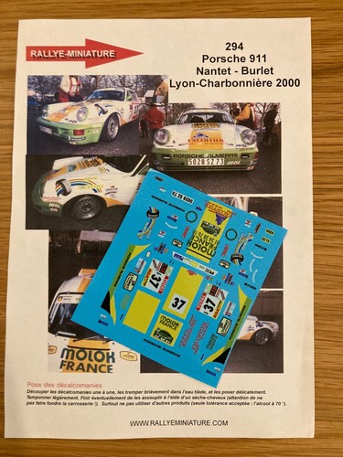 Decals porsche 911 - 1/43,