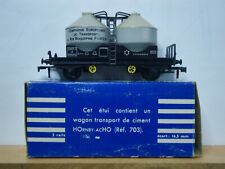 Wagon HOrnby-acHO - Wagon Transport de Ciment - ref 703 - Déco Tampographie