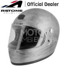 Casque Intégral Full Face Vintage Retro Astone Dirty Grey Gris Clair XS - XXL