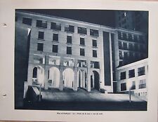 § A28) planche ALGERIE ALGER Diar el Mahçoul Porte de la Mer vue de nuit