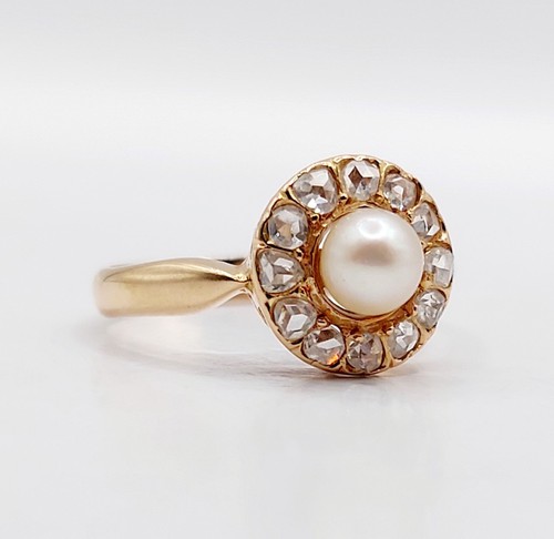 Bague marguerite antique - , or