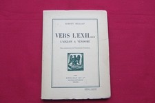 "VERS L'EXIL"  L'Aiglon à Vendome   Robert  MILLIAT-avec envoi   Arrault 1936
