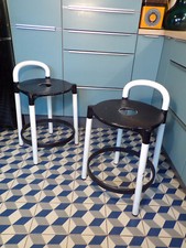 PAIRE TABOURET-BAR-POLO-Anna CASTELLI FERRIERI-Kartell-ITALIE-DESIGN 80-1980