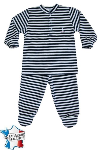 Pyjama velours pieds - pyjama, à