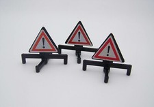 PLAYMOBIL (Q1290) CHANTIER - Lot 3 Triangles Signalisation 3141 3761 3614 3438