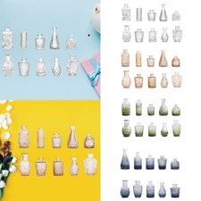 Lot de 10 vases décoratifs en verre pour plantes, pour placard, cuisine,