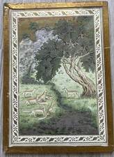 Miniature Ancienne Aquarelle