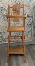 Chaise haute vintage bois - chaise,