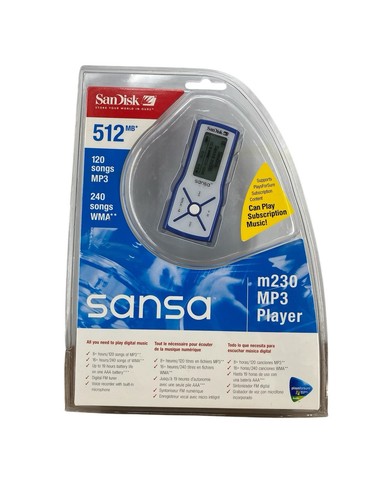 Sandisk sansa m230 mp3 music - sandisk,