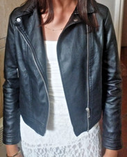 Veste enfant en simili cuir noire Primark 