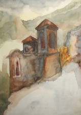 Tableau aquarelle vintage