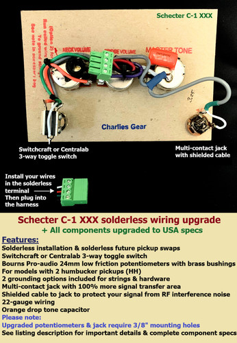 Schecter xxx solderless - xxx,