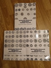 Monnaies Féodales de France - Faustin Poey D'Avant - 3 volumes GRAND FORMAT