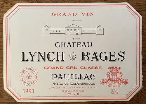 étiquette château lynch - château,