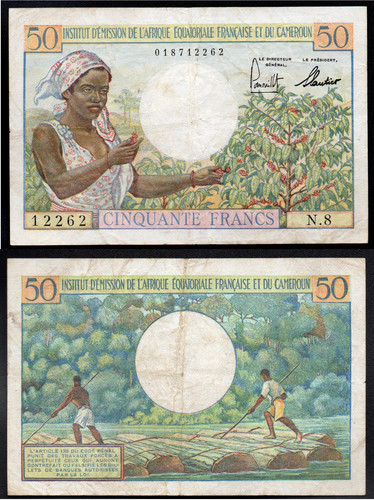 Francs afrique - francs, ;