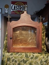 Tabernacle Religieux catholique des années 1950 en bois Blanc.