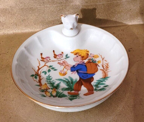 Assiette bouillie ancienne - assiette,