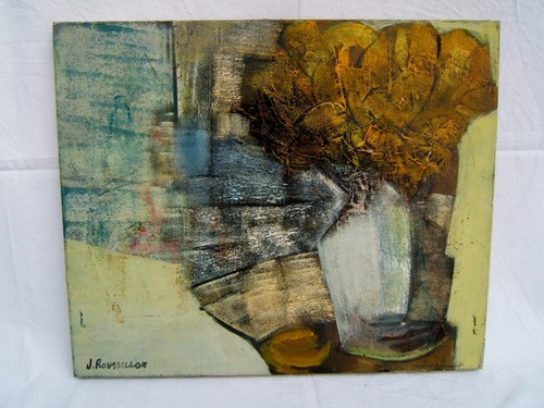 Tableau huile sur toile - , signé