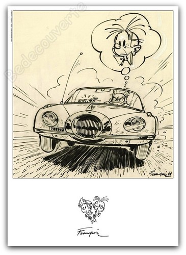 Affiche andré franquin spirou - affiche,