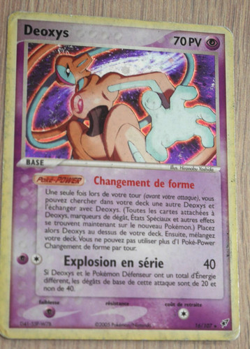 Carte pokémon deoxys pv - pokémon,