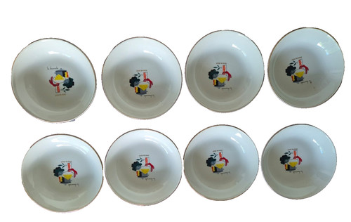 Assiettes creuses digoin - 8,