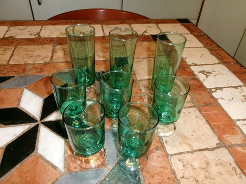 Lot verres 3 flutes - &,