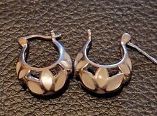    creoles  retro Argent   925   black & white  poids 5.3g