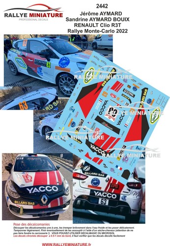 Decals ref 2442 renault - decals,