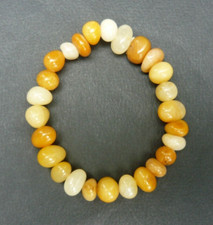 Bracelet de perles pépites jade Topaze en pierre Naturelle, Sur mesure