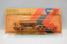 Eko - Camion ANTAR Motriz ANT rouge Semi-remorque porte char Neuf HO 1/87