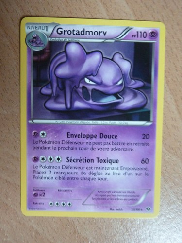 Carte pokémon rare grotadmorv - pokémon,