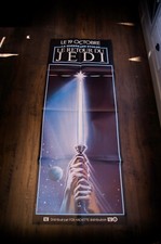 RETURN OF THE JEDI Star Wars French Door Vintage Movie Poster Original 1983
