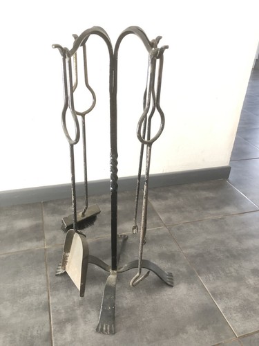 Serviteur cheminée ancien - serviteur,