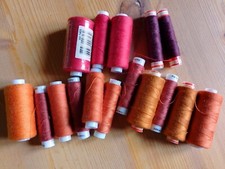 ANCIEN ATELIER - lot bobines de fil à coudre like gütermann dmc burda