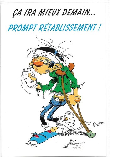 Rare carte postale - postale, gaston