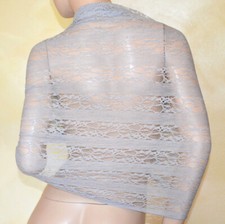 Étole femme châle gris