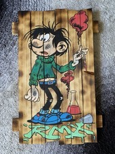 Peinture Street Art Sur Bois