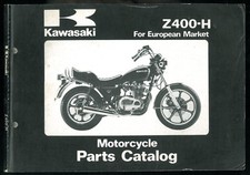 Parts Catalog KAWASAKI Z 400 H H3 LTD 1981 Catalogue pièces Manuel European List