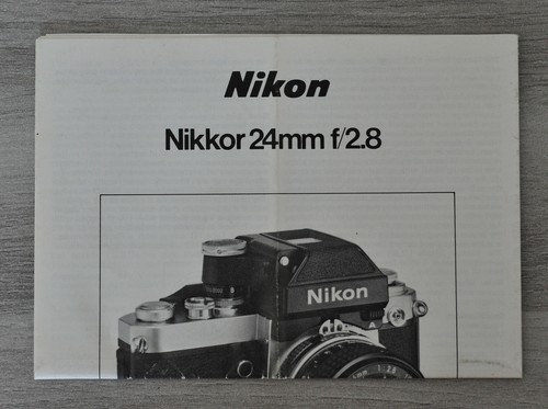 Nikon manuel pour objectif