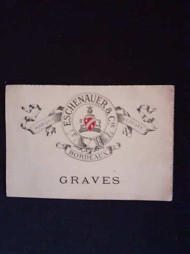 Etiquette ancienne vin graves - etiquette,