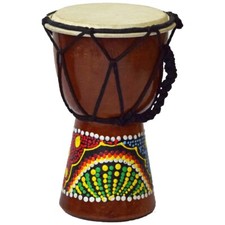 Djembe Tambour 15 CM Bongo Afrique - Peint Rythme Percussion Dot Peinture