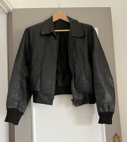 Blouson cuir noir homme - en,