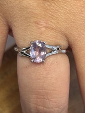 Bague réglable en Améthyste – Intuition et Sérénité