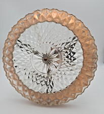 Suspension lustre en cuivre et verre Art déco lampe  Douilles à baïonnette