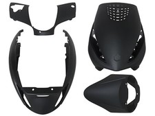Kit 4 carénages noir mat Piaggio Zip (depuis 2000) - fairings plastics kit matte