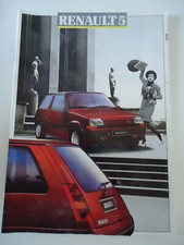 RENAULT : catalogue / prospectus  SUPER 5 / renault 5 ( gt turbo)