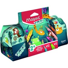 Trousse avec 12 crayons de