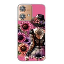 Coque pour Moto Edge 40 NEO tatoo rose