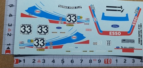 Decals ford capri mkiii - decals,